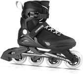 COSMOID Men's Adult Fitness Inline Skate-Roller Skates Blades Adult Male, Indoor Outdoor Black,Size 5-12,Move