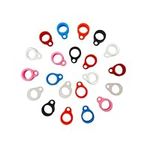 ZAOIIZ 21PCS 8mm Anti-Lost Silicone Rubber Rings Band Holder Multipurpose Adjustable Cases Necklace Lanyard Replacement Pendant Carrying Kit for Pens and Similar Devices Key-Ring (Mixed Color)