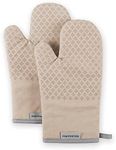 KitchenAid Asteroid Oven Mitt Set, 7"x12.5", Milkshake Tan, 2 Piece