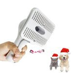 IZSOHHOME Dog Cat Brush for Shedding and Grooming,Self Cleaning Slicker Brush,Massage the skin,Easy to Clean Comb for Long or Short Haired Pets,Aslo Can be used with Vacuum,Compatible with Most Vac 32mm&35mm