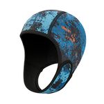 Perfeclan 2mm Neoprene Diving Wetsuit Hood, Scuba Diving Hood Keep Warm Head Cover Swimming Hat Thermal Hood, for Women, Men, Canoeing Kayaking, Dark Blue