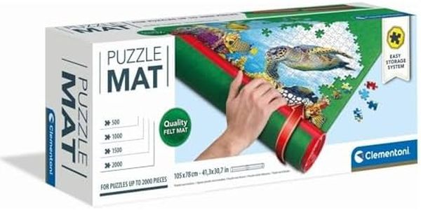 Clementoni Roll Puzzle Mat, 105 cm Length x 78 cm Width, Green