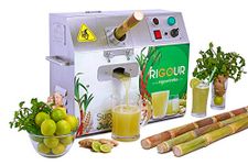 RIGOUR Sugarcane Juice Machine Ss-304 Full Metal Body-Single Phase Power Input, 400 Watts, Silver (0.5 Hp)- 2 Year Warranty