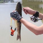 Shipenophy Hunting Slingshot Wristband 10.2 X 2.4 Shooter Wristbands PU Fishing Gloves Adjustable Hand Guard Shooting Fish Gloves Hand Guard Protective Gear for Fishing