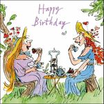 Female Birthday Card - Quentin Blake - Tea Party (WDM6002)