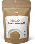 SPICY ORGANIC Garlic Granules – 100% USDA Organic- Premium Quality Granulated Garlic Powder for Mouthwatering Rubs on Beef, Pork, Fish, Poultry, and Delicious Sauces – 16oz