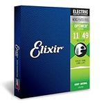 Elixir 19102 ® Strings Electric Guitar Strings with OPTIWEB® Coating, Medium (.011-.049), Blue