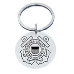US Coast Guard Keychain, Stainless 