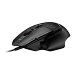 Logitech G G502 X Wired Gaming Mouse - LIGHTFORCE hybrid optical-mechanical primary switches, HERO 25K gaming sensor, compatible with PC - macOS/Windows - Black