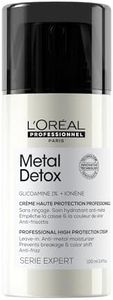 L'OREAL PROFESSIONNEL - Crème Haute Protection - Cheveux Abîmés & Cassants, Colorés ou Naturels - Sans-Rinçage - Protège des UV et de la Chaleur - Technologie Brevetée - Metal Detox - 100ml