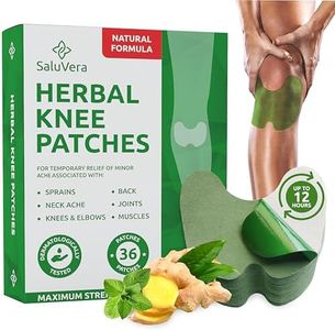 SaluVera Warming Herbal Plaster Patches | Knee Patches | Heat Patches for Women & Men (36 Count)