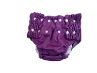 Kijani Baby Night Time Pull Up Cloth Nappy, Overnight Reusable Cloth Training Diaper, Small (2-4 Years), Purple