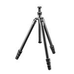 Gitzo Traveler Tripod - Compact, Foldable and Light, with Short Column Included for Ground Level Shoots - Series 1 - 4 Sections - Carbon Fiber - GT1545T Black