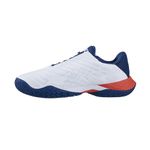 Babolat Men's Propulse Fury All Court Tennis Shoes, White/Estate Blue/Red (US Men's Size 10.5)