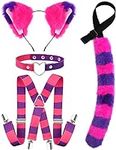 4 PCS Cat Costume for Girls Women W