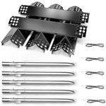 Utheer Grill Replacement Parts for Nexgrill720-0830H, 720-0888, 720-0888N Gas Grill Model, Included 5 Grill Burner Tubes, 5 Heat Plate Tents and Ignitors Kit for Home Depot Nexgrill Replacement Parts