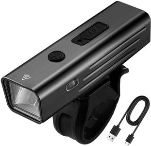 Linist Bicycle Lights for Night Riding - Smart Sensing Rechargeable Headlight with Aluminum Alloy Build | Waterproof Cycling Headlight (1800mAh) for Enhanced Safety, 150m Long Range