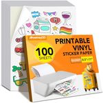 100 PCS Sticker Paper for Inkjet Pr