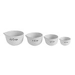 White Stoneware Measuring Cups (Set