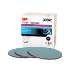 3M 30362 Hookit Trizact 3" 5000 Grit Foam Disc - One Box of 15 Discs