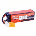 SUNPADOW 4S Lipo Battery 14.8V 6000mAh 70C Soft Pack with XT90 Plug for RC Buggy Truggy Vehicles Car Boat Truck Racing Hobby