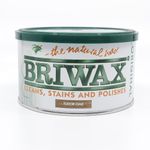 Briwax Original Tudor Oak Wax Polish 400g (Japanese Labelled Version) - Same UK Product Inside - Furniture Wax - Cleans, Stains and Polishes