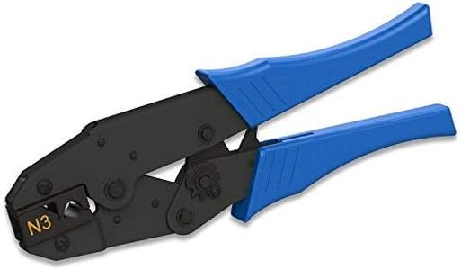LINKUP - RJ45 STP Shielded Connector Crimping Tool for LINKUP Cat6A Large Diameter Wire Modular Plugs (CON-C6ASV2-050) Interchangeable and Compatible with Standard Paladin-Type Crimping Tips