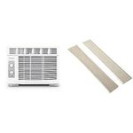 Midea 5,000 BTU EasyCool Window Air Conditioner and Fan - Cool up to 150 Sq. Ft. with Easy to Use Mechanical Control and Reusable Filter & AC Safe Vinyl Side Panel, White