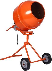 5.0 cu. ft. Electric Concrete Mixer, ETL Certified Copper Motor