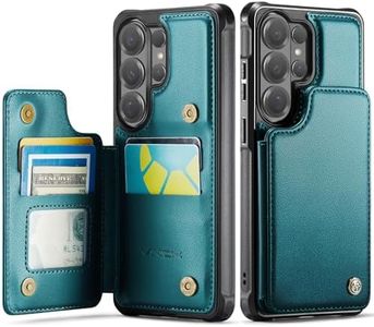 Vinich for Samsung Galaxy S26 Ultra Wallet Case with Card Holder, RFID Blocking Credit Slots Kickstand Shockproof Phone Cover for Women Men, Bluish Green