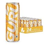 GURU Organic Energy Drink - Guayusa Tropical Punch - Healthy Energy Boost with No Crash - Low Calories - Plant Based Ingredients - Low Sugar - Natural Caffeine - Vegan - Non-GMO - 355ml (Pack of 24)