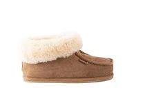 Shepherd of Sweden - Lena Sheepskin Slippers - Women - 100% Real Sheepskin - Comfort - Soft and Warm - Fluffy - Chestnut - 4 UK