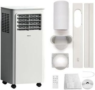 SHINCO Climatiseur mobile, 7000 BTU 2,05kW, Refroidir&Ventilation&Déshumidification, taille de la pièce jusqu'à 54m³(18㎡), Climatiseur mobile avec tuyau d'évacuation et tuyau de vidange, mode sommeil
