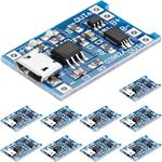 DAOKAI 10PCS 1A High Current Lithium Battery Charging Board 5V Micro USB Interface Input Charge Module with Double Protection