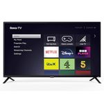 EMtronics EM40ROK Roku TV 40" Inch Full HD 1080p Smart with Netflix, Disney+, BBC, Freeview Play, Dolby Audio, Mobile Control and 3 x HDMI, USB - Black (2024 Model)