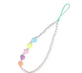 Handmade hub Colorful customized Fimo Beads Cute Fashionable Pearl Mobile Phone Charm Cell Phone Accessories For Women And Girls/Handmade Phone Bracelet