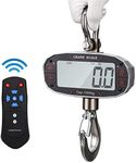 Bonvoisin Rechargeable Crane Scale 2000lb Hanging Scale Digital Weight with Peak Hold and Remote Control LCD Display Industrial Heavy Duty Hang Scale for Farms CE Certified (2200lb, Rechargeable)