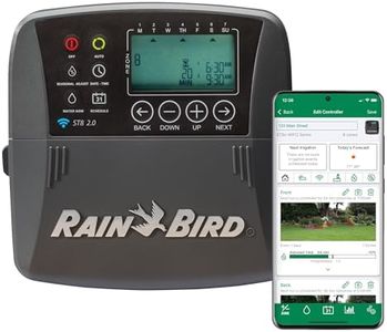 Rain Bird ST8I-2.0 Smart Indoor WiFi Sprinkler/Irrigation System Timer/Controller, WaterSense Certified, 8-Zone/Station, Compatible with Amazon Alexa