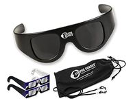 Plastic Eclipse Glasses - Eclipse Shades - With 2 Bonus Pair of our Paper Eclipse Glasses! As we always say "Make a Friend!" CE and ISO Certified - Made in USA