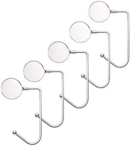 Weforu 5Pcs Christmas Stocking Holder Metal Hook Hanger Christmas Tree Clips Swivel Anti Grip Hanging Tools for Christmas Tree Fireplace Handbags
