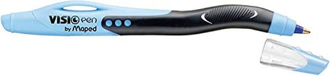 Maped Visio Left-Handed Ball Point Pen, Medium Point, Blue Ink, 1 Pen (224330)