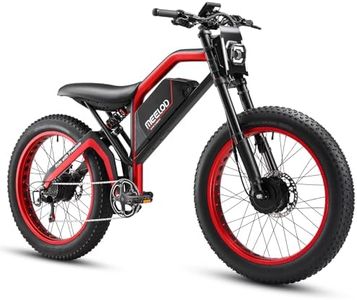 MEELOD Ebikes Dual Motor, 52V/48V 25AH Removable Lithium Battery Electric Bike for Adults with 2000W/1200W Peak Power Dual/Single Motor 26''x4.0'' Spoke Fat Tire Electric Bike