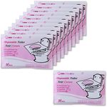 OSIAS Flushable Paper Toilet Seat Covers, 11 Packs 110 Pieces, for Adults and Kids Potty Training, 100% Biodegradable - Travel Accessories for Public Restrooms, Airplane, Camping