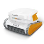 Poolmate Hydro 3 Cordless Robotic Pool Cleaner, 150W Pool Skimmer with 200mins Runtime, to 861-1070 sq.ft, 2 Brushless Motor, 4.1L Filter Basket, Wall Climing, Waterline Cleaning (2024)
