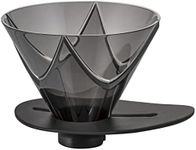 Hario V60 Mugen Coffee Dripper, Size 02, Clear Black