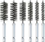 6 Pcs Stainless Steel Bore Brush wi