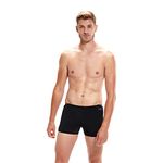 Speedo Men's Hyperboom Splice Aquashort Swimming Trunks| Quick Drying | Training | Fitness | Chlorine Resistant , Black/Dove Grey, 36