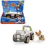 Paw Patrol, Tracker’s Jungle Cruiser Vehicle with Collectible Figure, for Kids Aged 3 and up, Multicolor, (6061801)