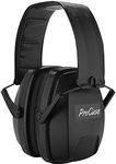 ProCase Ear Defenders Adults [Ultra Comfort Series], Foldable Adjustable Noise Cancelling Headphones Safety Earmuffs Hearing Protection Shooting Ear Defenders Autism for Hunting Construction -Black