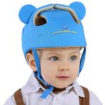 Ocanoiy Baby Infant Toddler Helmet Safety Headguard Head Protective Cushion Children Adjustable Safety Helmet Hat Harnesses Cap Kid Child Crawl Walk Playing (Blue)